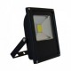 Projecteur Exterieur LED Plat Noir 20W 6000°K